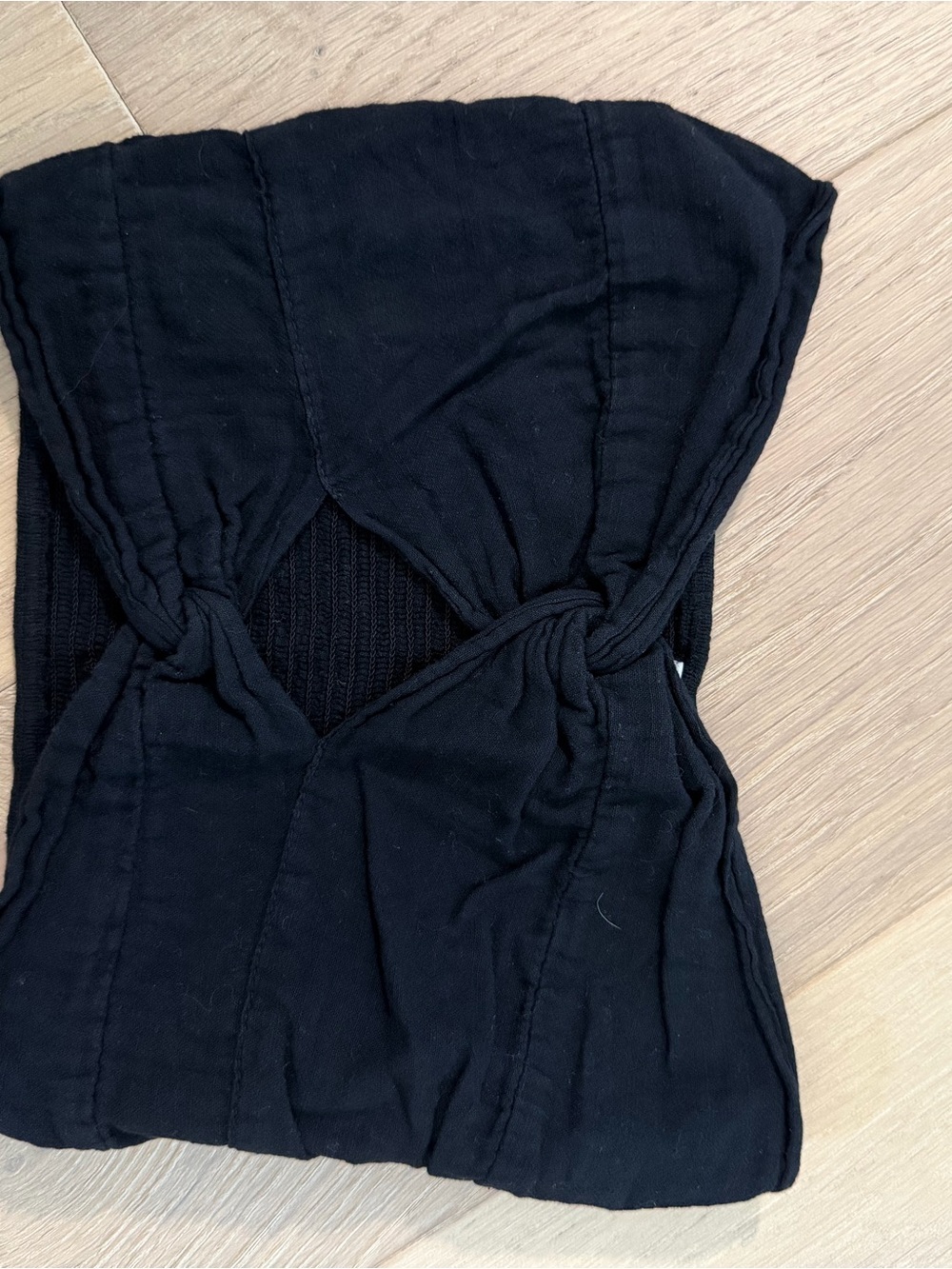 Blanco By Nature Strapless Black Top